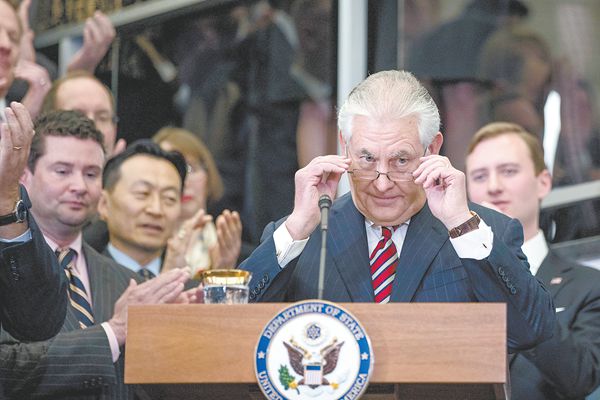 美新国务卿蒂勒森上任 收获参议院史上最多反对票